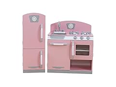 KidKraft Retro Wooden Play Kitchen and Refrigerator Set