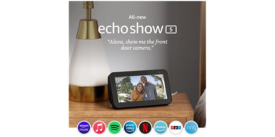 (NEW) Echo Show 5 (2nd Gen, 2021) Smart display with Alexa