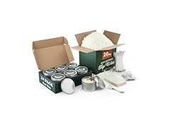 Hearth & Harbor 20lbs Soy Wax w Containers for Candle Making