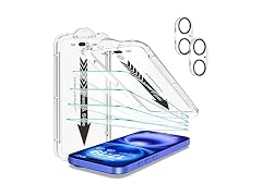EZ-GLAZ iPhone 16 Plus Screen Protector 4+2 Pack