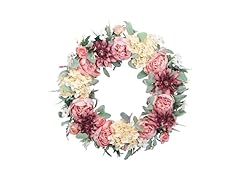 24" Pink Peony Wreath