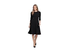 London Times Button Midi (8) Black