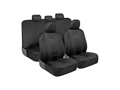 Black Two-Tone Seat Covers Full Set