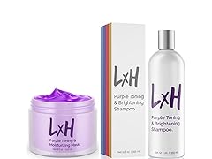 LxH Purple Hair Mask Toner + Purple Shampoo for Blonde Hair Bundle