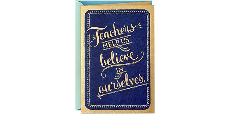 Hallmark Teacher Appreciation Card
