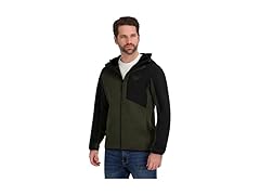 Reebok Mens FullZip Hooded Sweater Fleece Jacket
