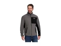 Reebok Men's (M) Mens Mock Neck Zip-Up Grid Polar