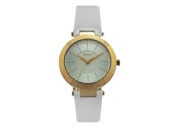 DKNY NY2295 Stanhope White Leather Watch