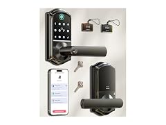 VEISE VE019 Fingerprint SmartLock with Handle, Black (Open Box)