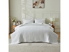 Dawson 3 Piece Textured Quilt Set