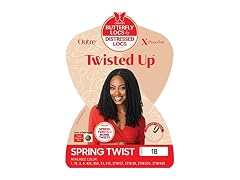 Outre Spring Twist Braiding Hair 8 inch 1B