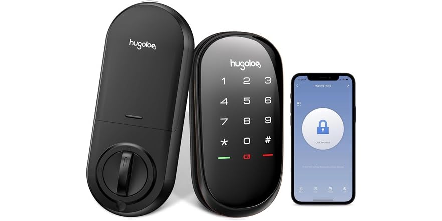 Hugalog Lock HUGOLOG HU04-SNL Touch Screen Smart Deadbolt
