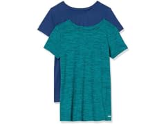 Amazon Essentials 2-Pack T-Shirt, Blue Teal (XS)