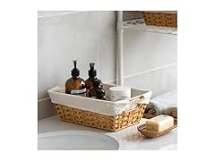 Sukkiri Wicker Storage Basket with Handles