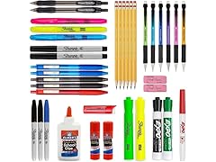 School Supplies Variety Pack, 38 Pieces
