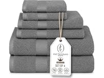 6Pc Luxury Bath Towel Set (1-Stripe)