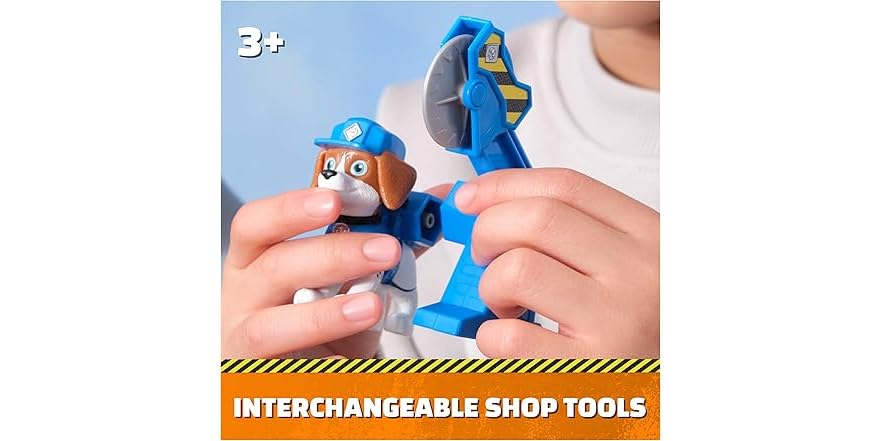 Rubble & Crew - Set Personaggi Con Trapano E Sega Giocattolo, Per Bambini 3+ Anni
