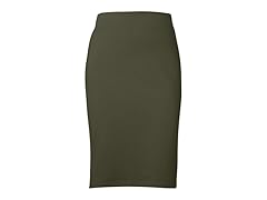 Juniors Pencil Skirt, Olive