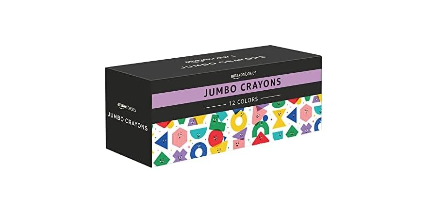 Amazon Basics Jumbo Crayons for Toddlers