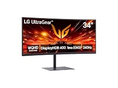LG 34" UltraGear WQHD Curved Gaming Monitor