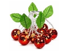 Brightside 10 Ct Battery Cherry Disco Ball String Lights
