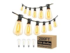 Brightever 200FT Outdoor String Lights
