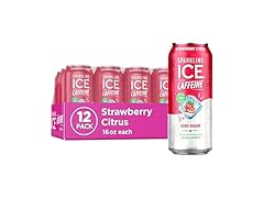 12PK Sparkling Ice Caffeine Strawberry Citrus