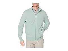 Amazon Essentials Mens French Terry MockNeck Top