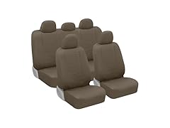 9pc Beige Leather Seat Cover Full Set