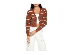 Forever 21  (L) Pinstriped Cardigan Sweater