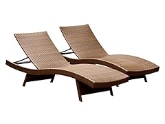 Set of Two Redondo Outdoor Chaise Loungers