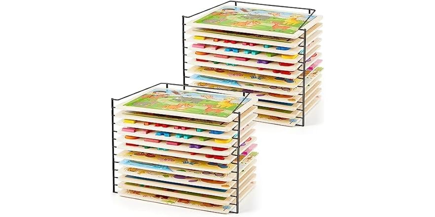 2 Pcs Puzzle Rack Organizer