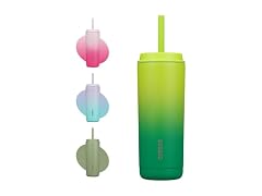 BJPKPK 20 oz Metal Tumbler with Straw & Lid, Insulated Double Wall Cup