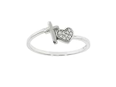 Sterling Silver Faith & Love Ring