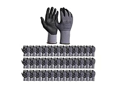 36 Pairs Safety Work Nitrile Gloves, Large
