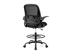 Drafting Chair Tall Office Chair with Flip-up Armrests, Adju (Open Box)
