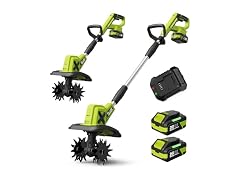 Grelawner 20V Cordless Tiller Cultivator