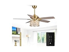 Parrot Uncle 52" F6338MSQ-PU Ceiling Fan w/ Light (Open Box)