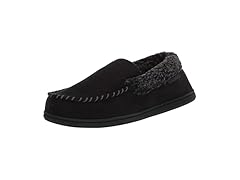 Dearfoams Men's Suede Moccasin Slippers