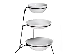 3 Tier Bowls on Rack