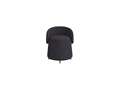 SPOFLYINN Round Storage Ottoman Wheels
