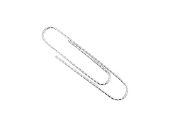 ACCO Non-Skid Paper Clips, No.4 Jumbo Size, 100 ct