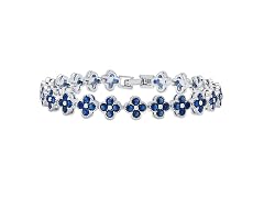CZ Flower Charm Bracelet