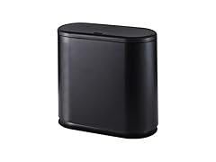 3.17G/12L Black Slim Bathroom Trash Can