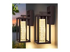 Brightever B0DP4C15BJ Outdoor Wall Light Brown 2-Pack