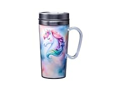 Spoontiques Insulated Travel Mug, 14oz Unicorn