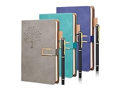 3 PC A5 Leather Journal Notebooks