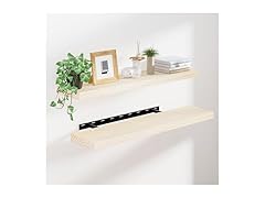Natural Floating Shelves 36"