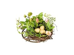 6 Inch Blossom Bird’s Nest with Eggs