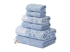Modern Threads Monroe 6-Piece 100% Cotton Towel Set